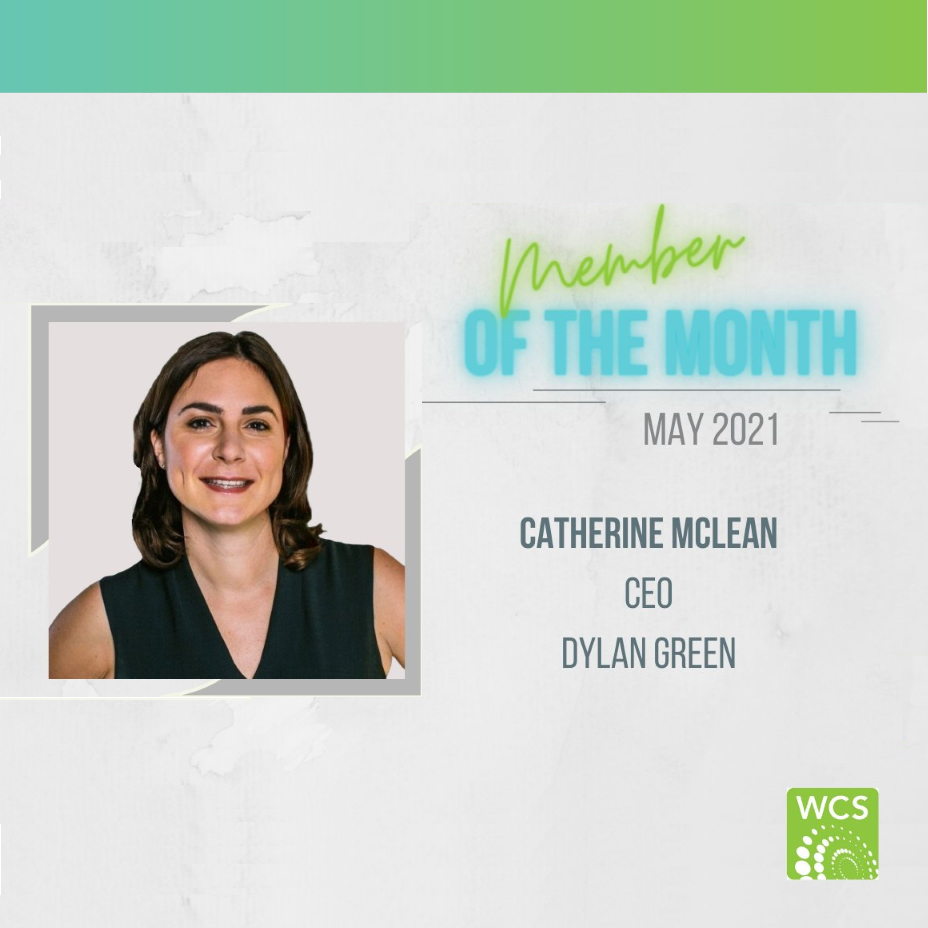 Catherine is member of the month May 2021 of the WCS.