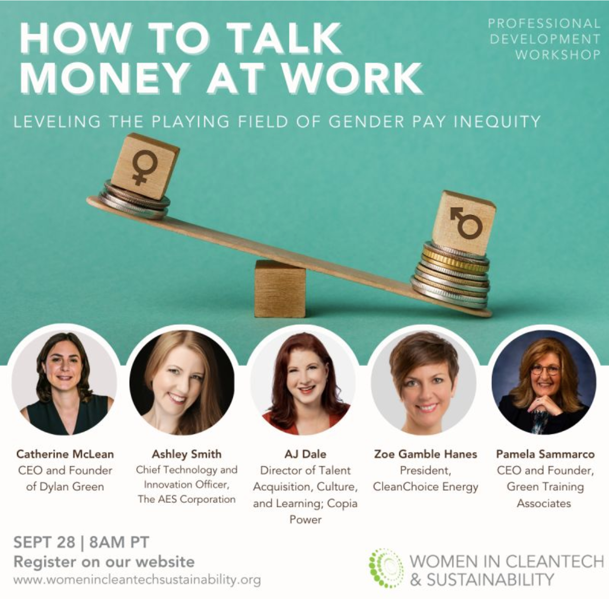 How to Talk Money at Work flyer.