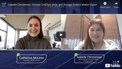 12 Interview with Isabelle Christensen, Doosan GridTech Solar and Storage Subject Matter Expert